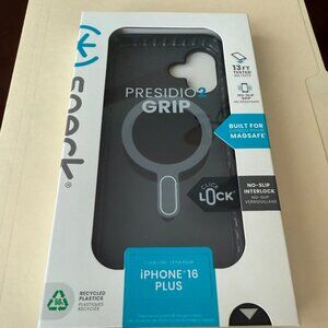 Speck Presidio 2 Grip Series Case for Apple iPhone 16 Pro Black Eco Friendly